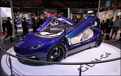 رونمایی از خودروی الکتریکی GLM G4 در نمایشگاه پاریس