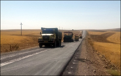 اتمام عملیات احداث و آسفالت ۳ کیلومتر راه روستایی در شهرستان نیشابور