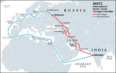 امیدواری روسیه به فرار از تحریم ها با استفاده از مسیر کریدور شمال - جنوب
