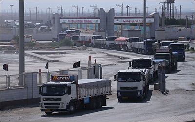 تشریفات گمرکی ۱۵۰۰ کامیون حامل کالاهای مواکب در گمرک شلمچه