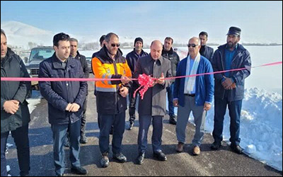 افتتاح طرح بهسازی و آسفالت ۳ کیلومتر راه روستایی ورزقان در آذربایجان شرقی