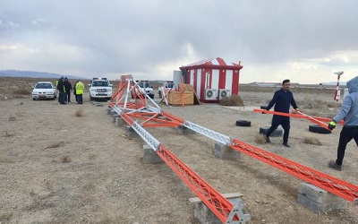 آغاز عملیات نصب دستگاه کمک ناوبری ILS/DME باند ١١ چپ فرودگاه امام خمینی (ره)
